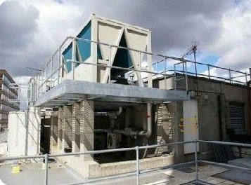 Rooftop chiller platform steel structure