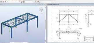 Structural analysis model in Autodesk Robot