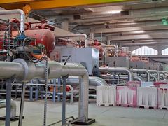 Retrofitted suction and discharge piping in the chiller plant