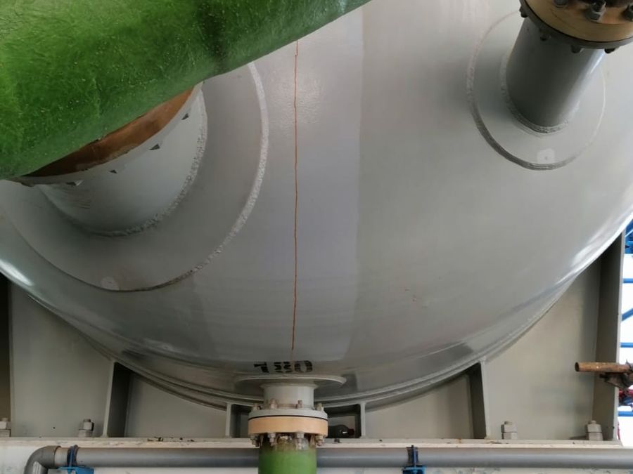 Media filter vessel in the R.O plant, KAUST